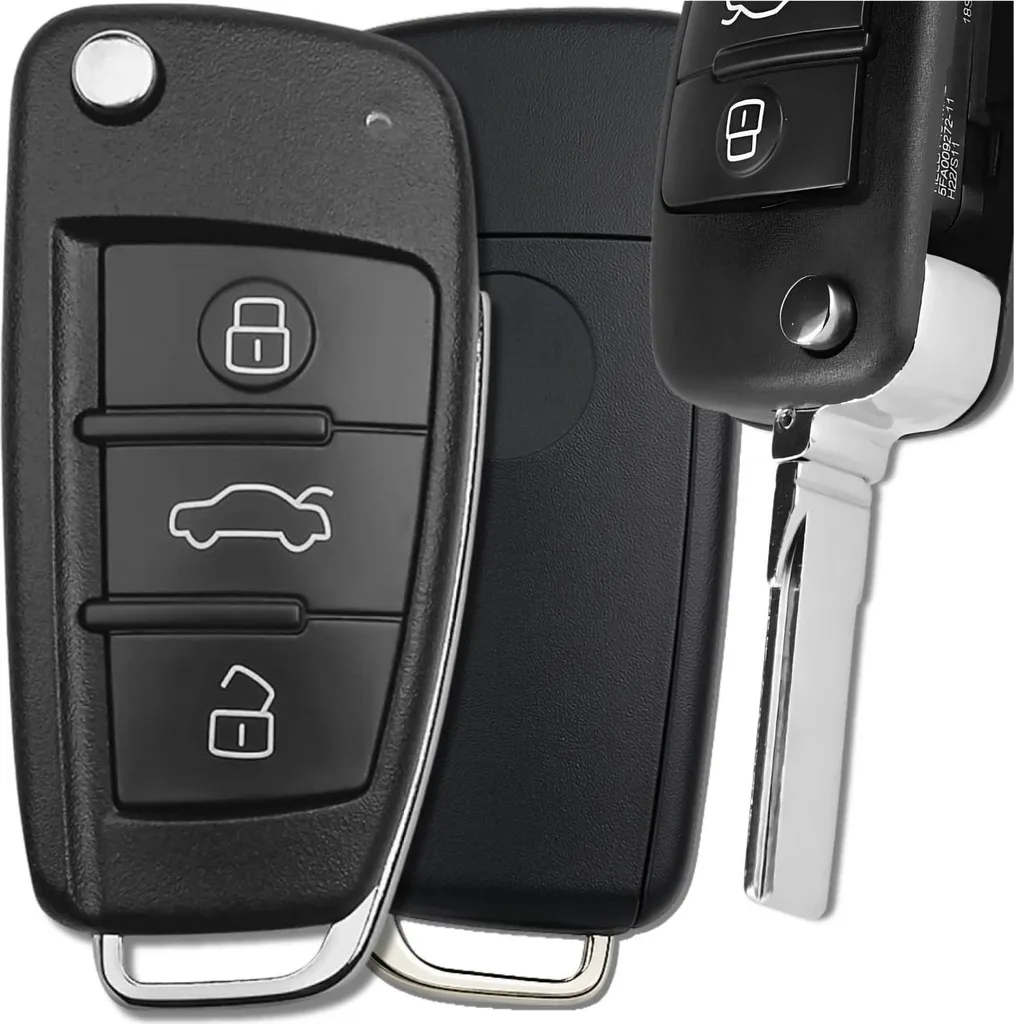 Alloggiamento Telecomando 3 Pulsanti Audi A3 8P A4 B7 A6 C6 A8 - Ricambio