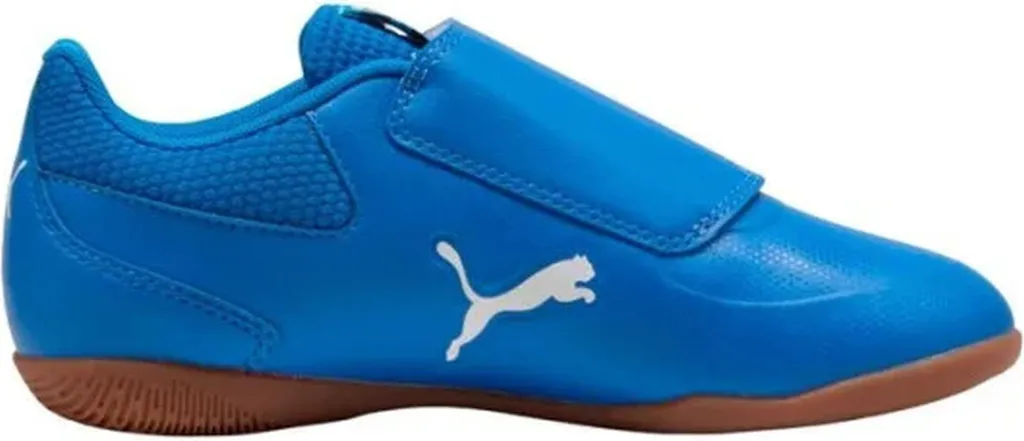 Chaussures futsal Puma anti-glisse et stables en bleu taille 28