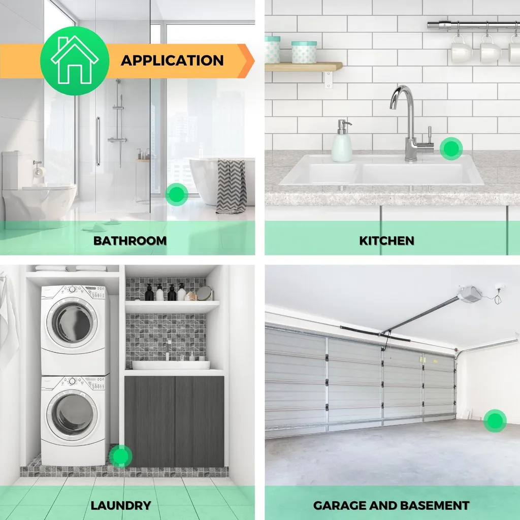 Nous E4 Zigbee Capteur de fuite d'eau intelligent haute précision blanc - 8