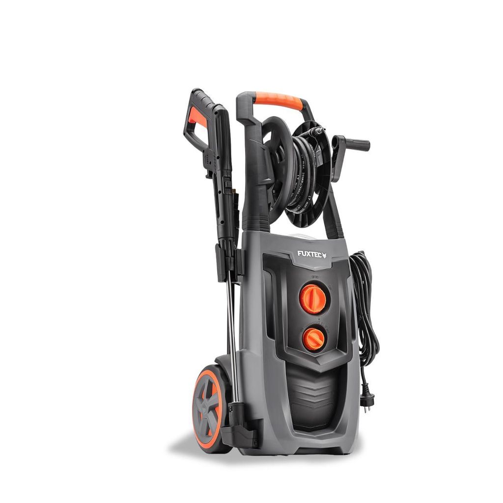 FUXTEC Profi-Hochdruckreiniger FX-HDRP2500 - 7m Hochdruckschlauch | 195 bar | Fördermenge 468l/h | 2500W Leistung | integrierter Reinigungstank