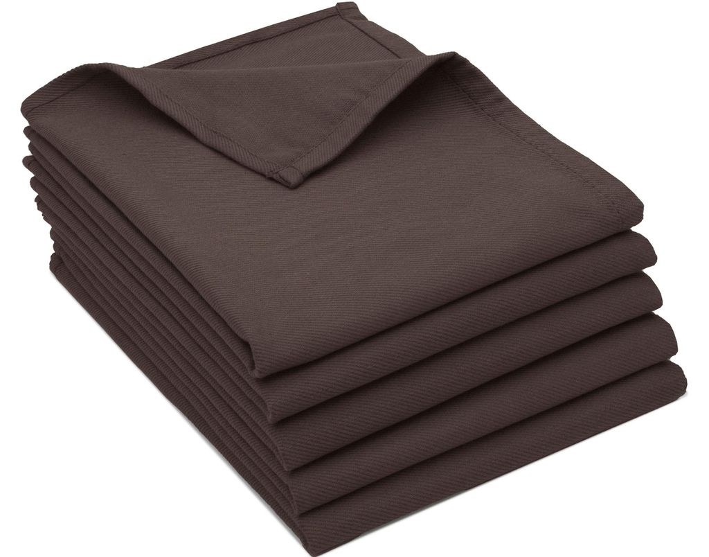 5er Set Geschirrtücher, 100% Baumwolle, 50x70 cm, braun, Produktbild 
