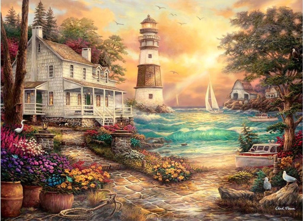 ANATOLISCHES Puzzle Häuschen am Meer 1000 Teile