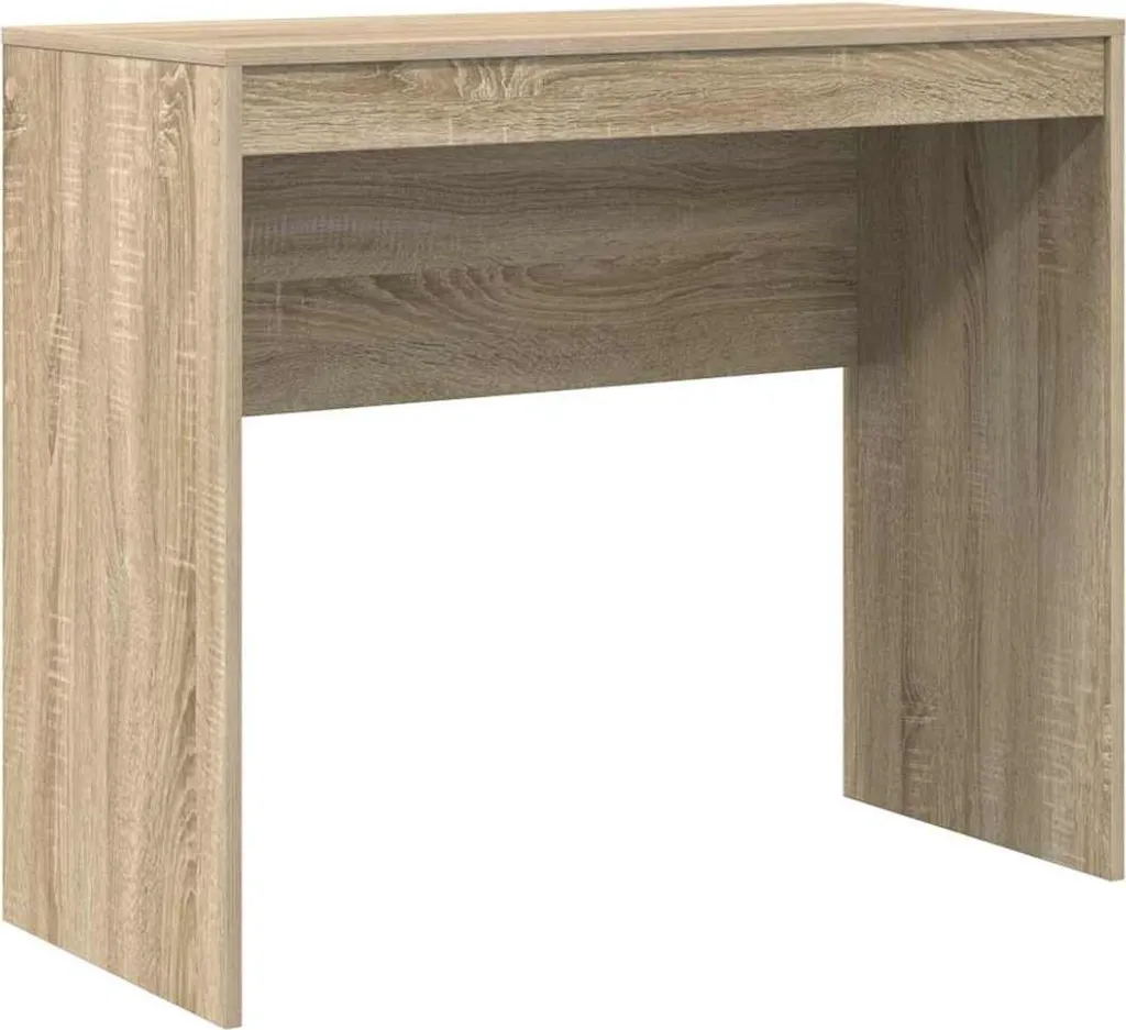 Scrivania PC 90 cm Rovere Sonoma - Postazione Laptop Salvaspazio