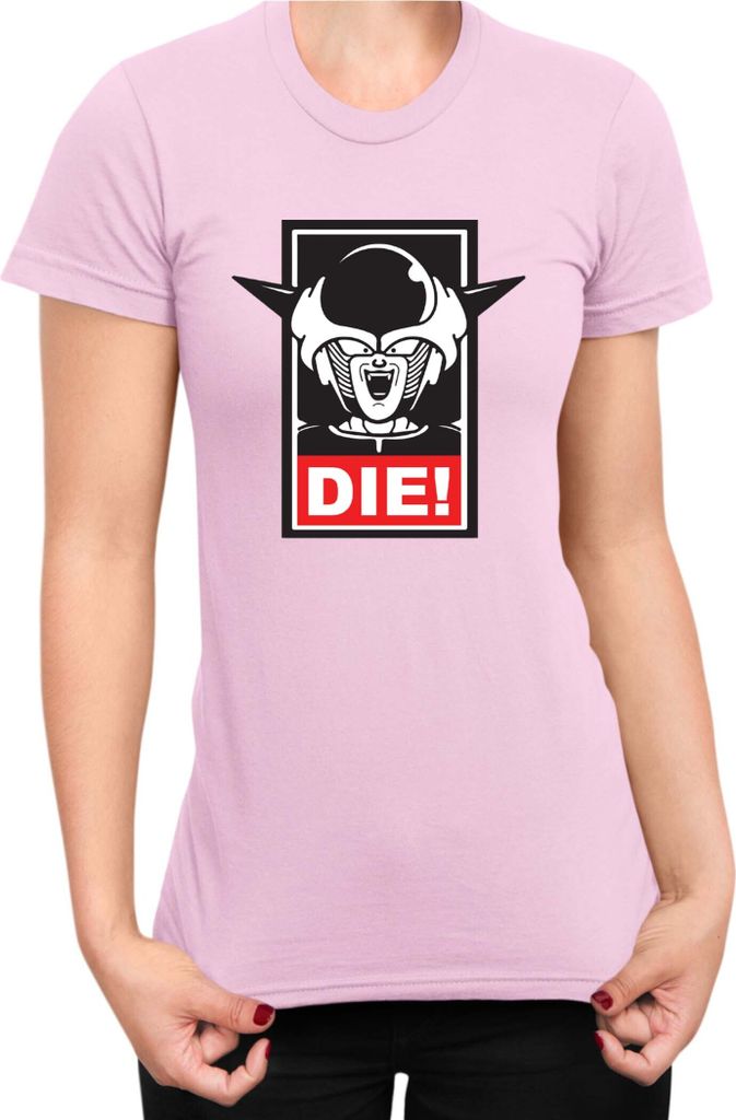 Damen T-Shirt Dragon Anime Manga Ball Z Frieza 02, Lady 2XL / Hellrosa