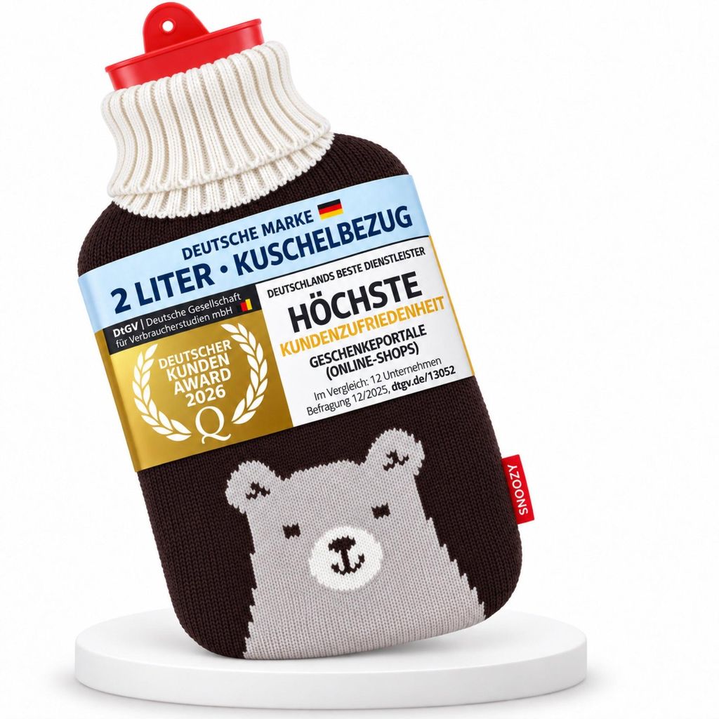 Original Snoozy bouillotte 2 litres + housse ourson Image du produit 