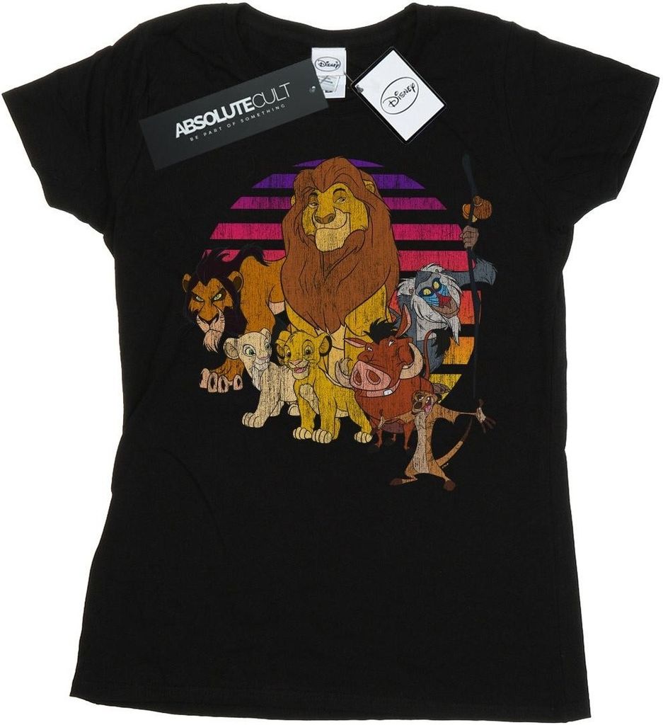 Disney - "The Lion King Pride Family" T-Shirt für Damen BI25055 (XL) (Schwarz)