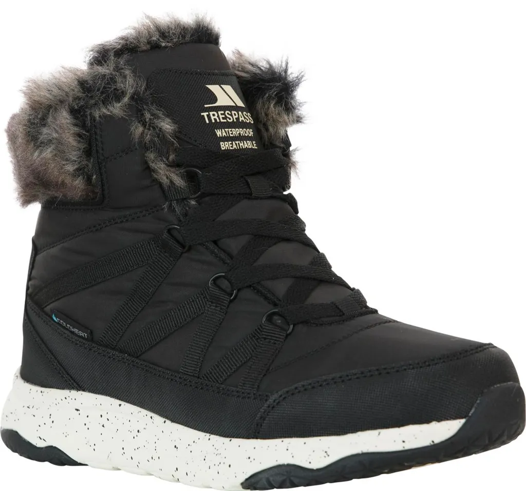 Botte de Marche Hiver Femme Trespass Kenna Noire : Idéale Ville et Loisir