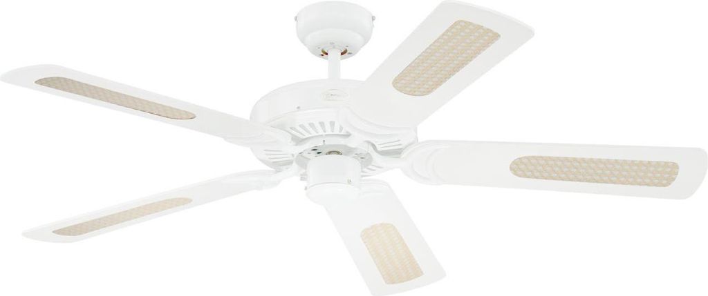 Deckenventilator mit Zugkette Monarch Weiß 122 cm