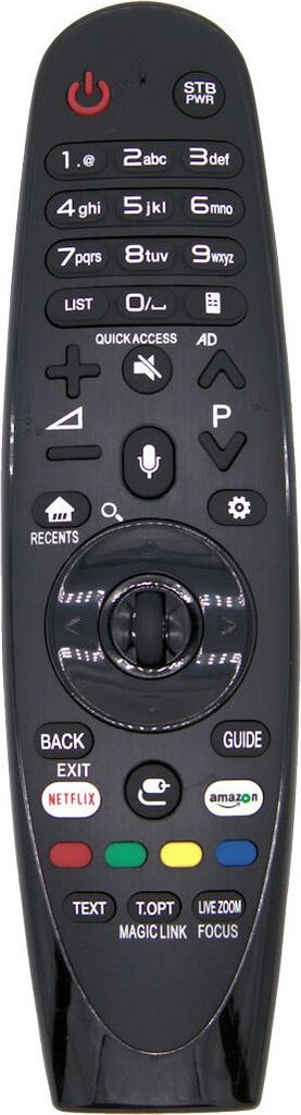 azurano Fernbedienung Magic Remote AN-MR650A, AKB75075301 für 2017 LG Smart TV mit Sprachsteuerung, Mausfunktion, Direktasten für Netflix & Amazo...