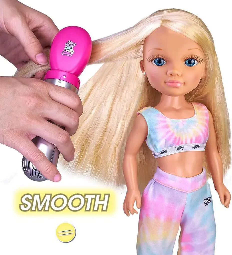 Nancy Air Styler Poupée Rose avec Fer à Coiffer Magique Taille Unique