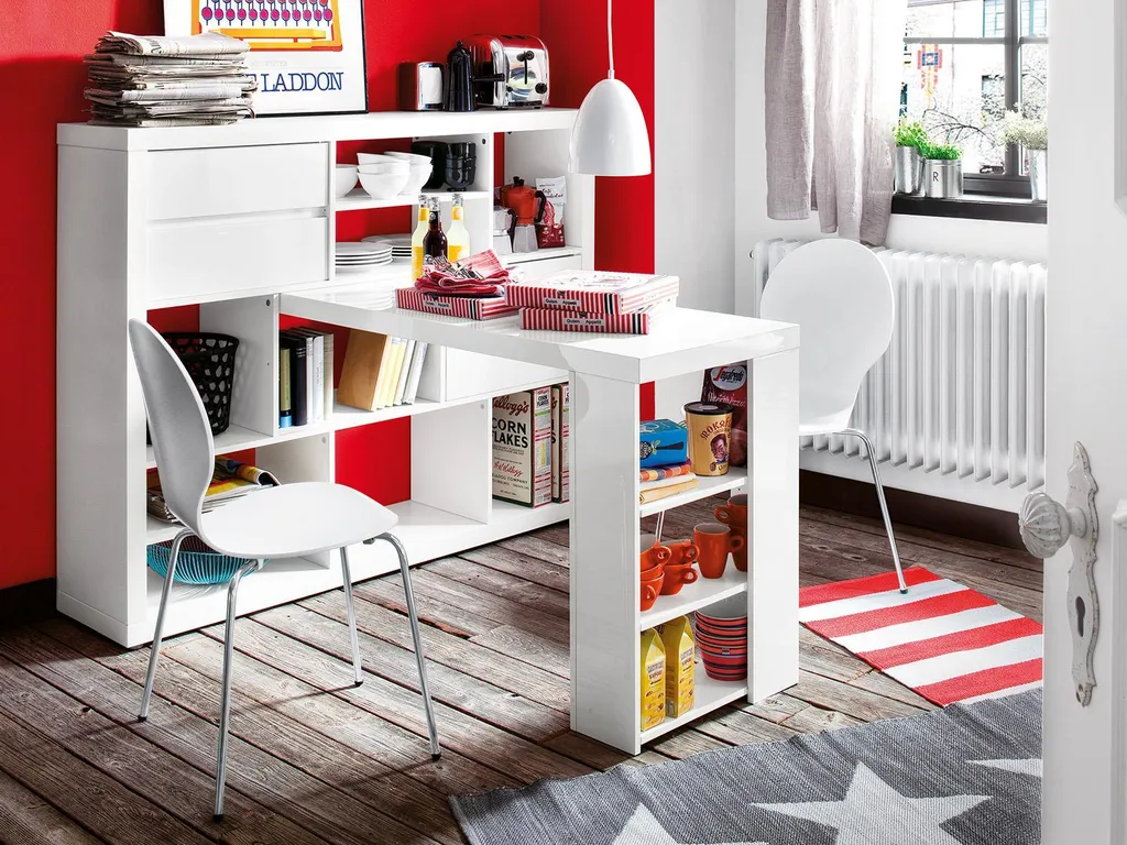 Chaise Gain de Place Blanche Marcus en MDF - Structure Empilable Durable - 6