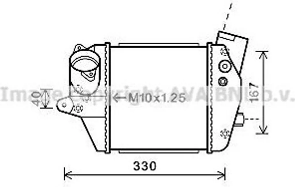 Refroidisseur d'air PRASCO Haute Efficacité - Mazda 5 OE RF7N13565A