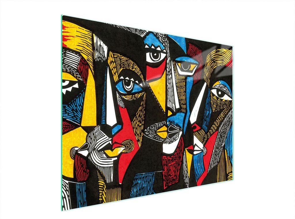Glasschneidebrett 52X40 Pop Art.