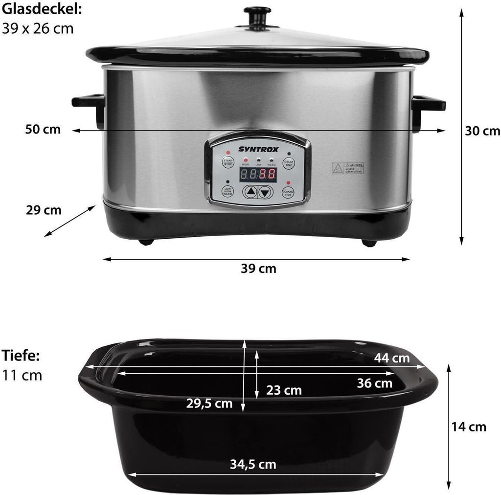 7,5 l pomalý hrniec | kastról | pomalý hrniec | multicooker Obrázok produktu 10
