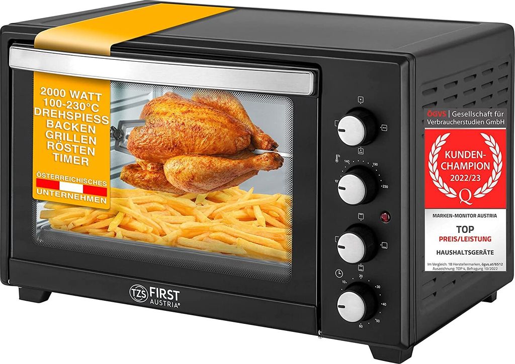 TZS First Austria mini forno 45l I 2000W di potenza I Immagine del prodotto 