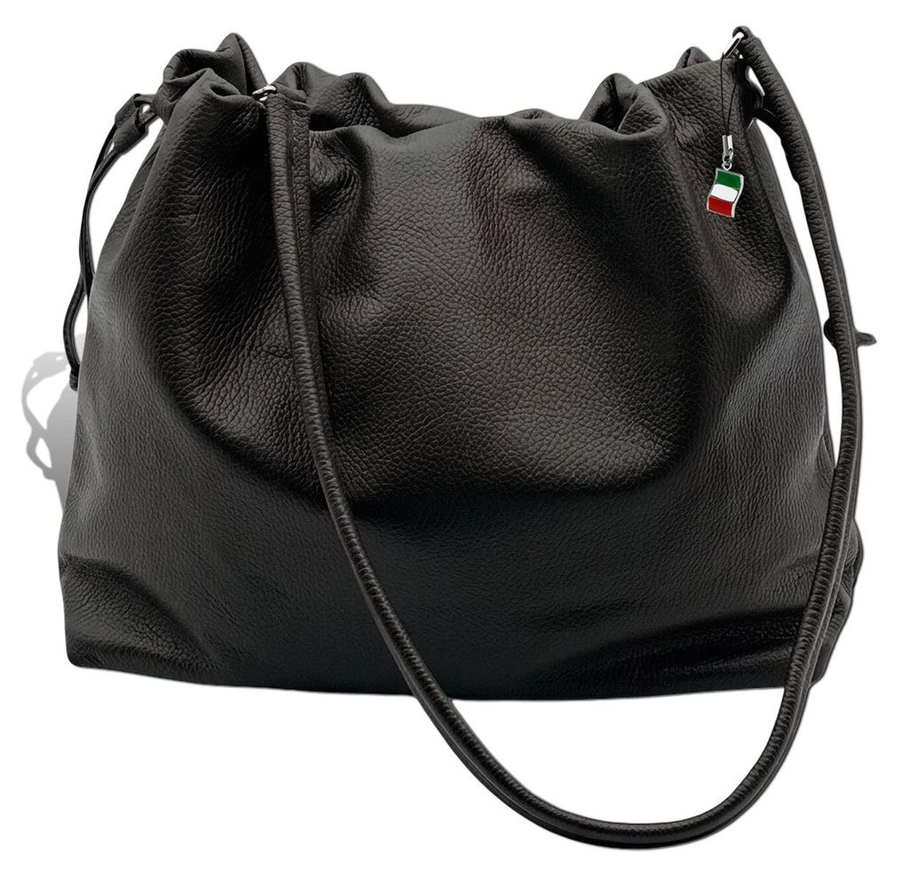 Florence Beuteltasche Echtleder schwarz Damen Tasche D2OTF197S1