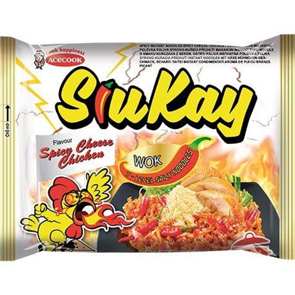 ACECOOK Instantnudeln Siu Kay Spicy Cheese Chicken 127g Produktbild 