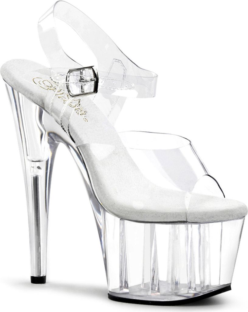 ADORE-708 Damen Sandale von Pleaser, Transparent  , EU 38, Produktbild 