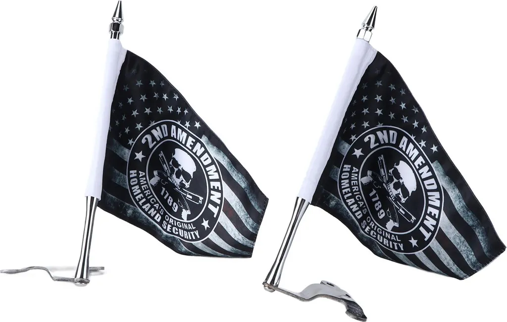 Kit Mât de Drapeau Chromé pour Gold Wing Tour 2018-2020 Montage Coffre