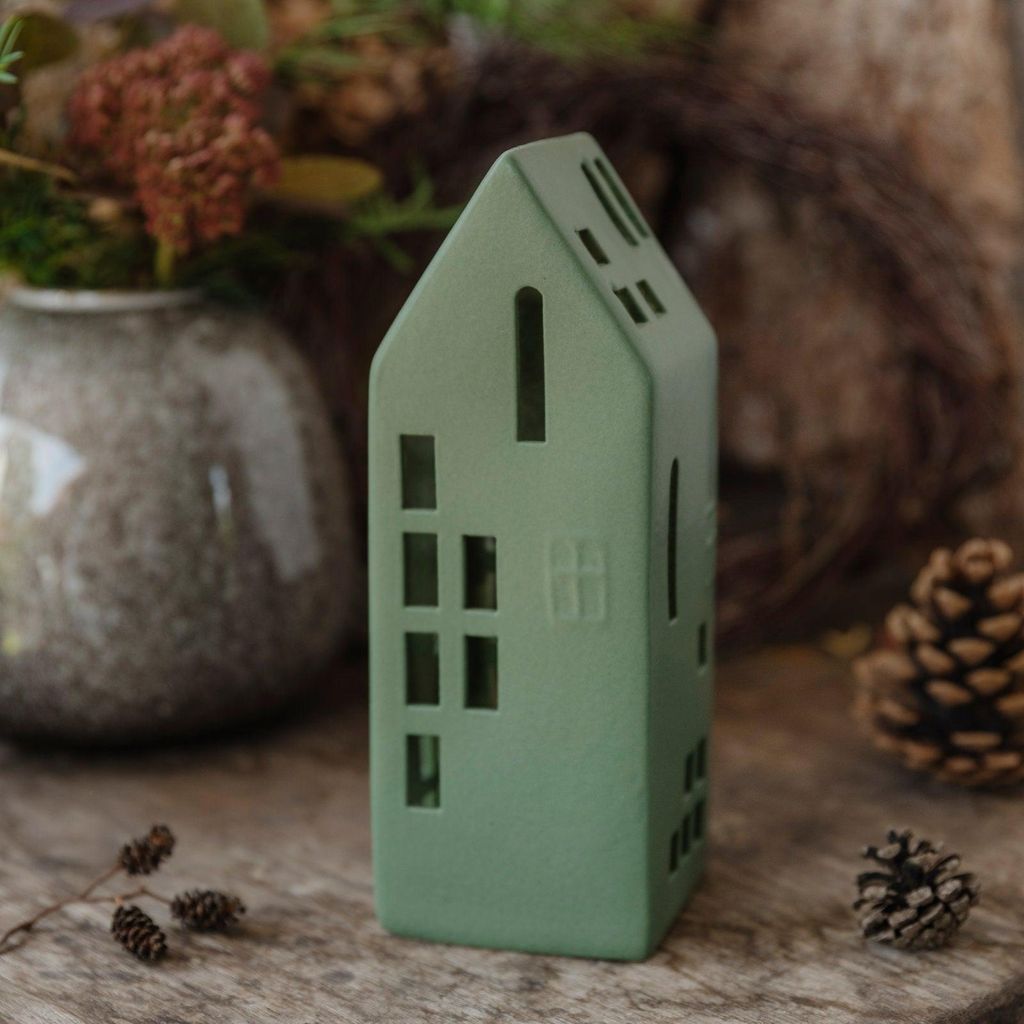 Lichthaus Hygga mit LED Beleuchtung L - grün