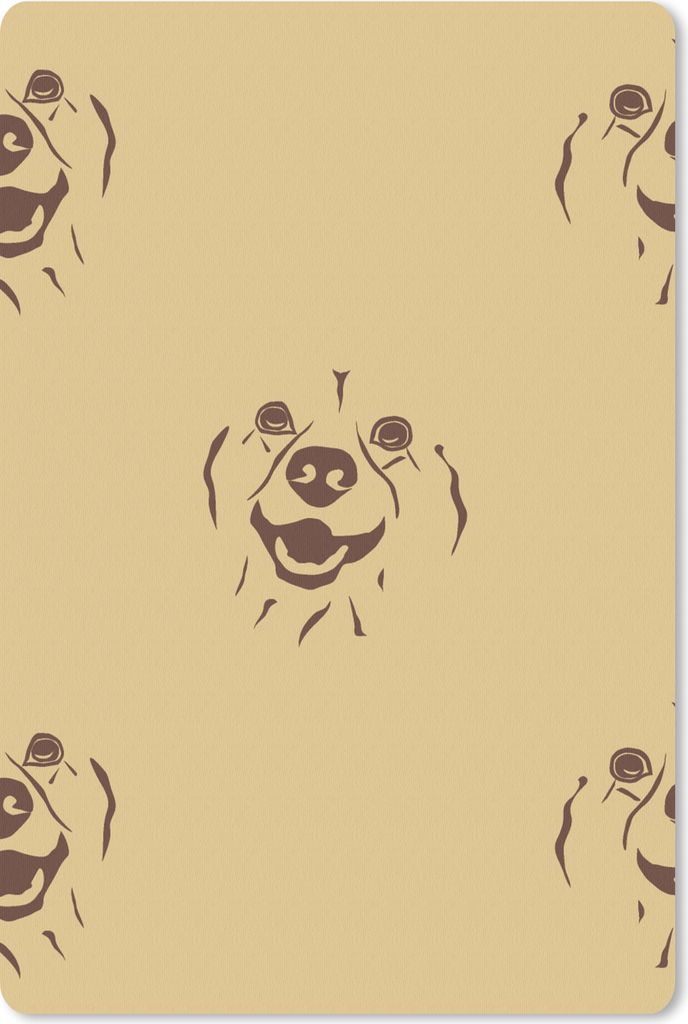 MuchoWow Mauspad Mousepad Hund - Vintage - Muster - Jungen 18x27 cm - Mousepads - Maus Mat - Pad - Mausunterlage