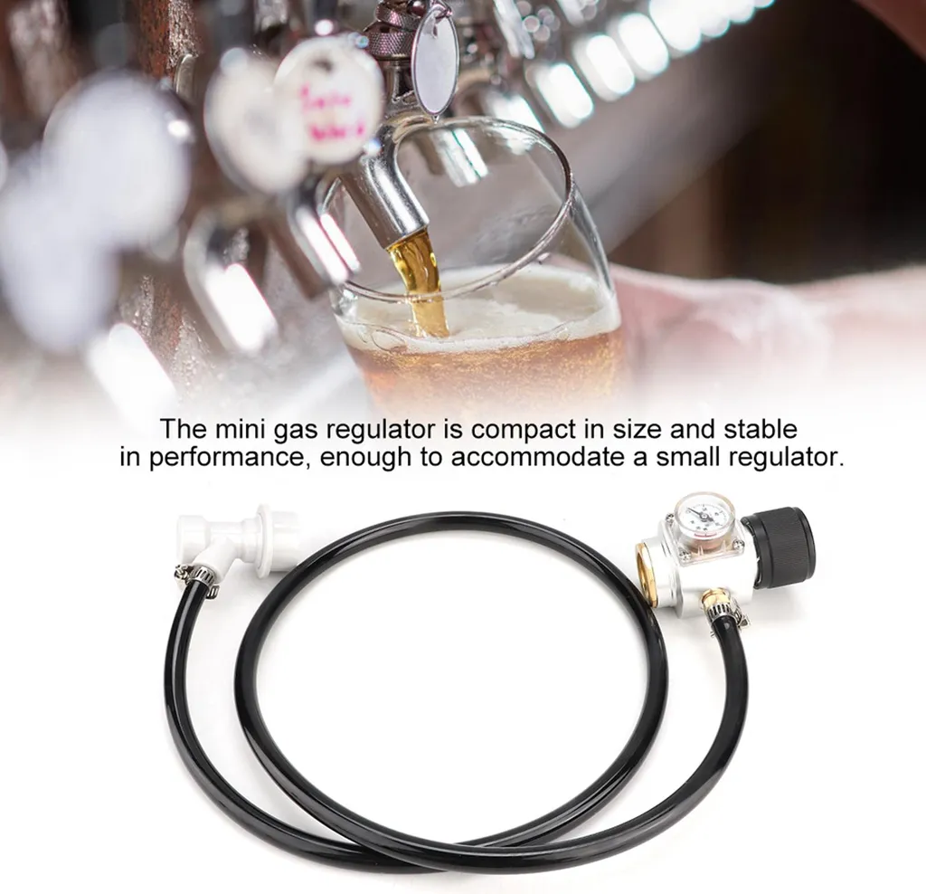 Régulateur de pression CO2 avec manomètre et kit de connexion 5/16in - 6