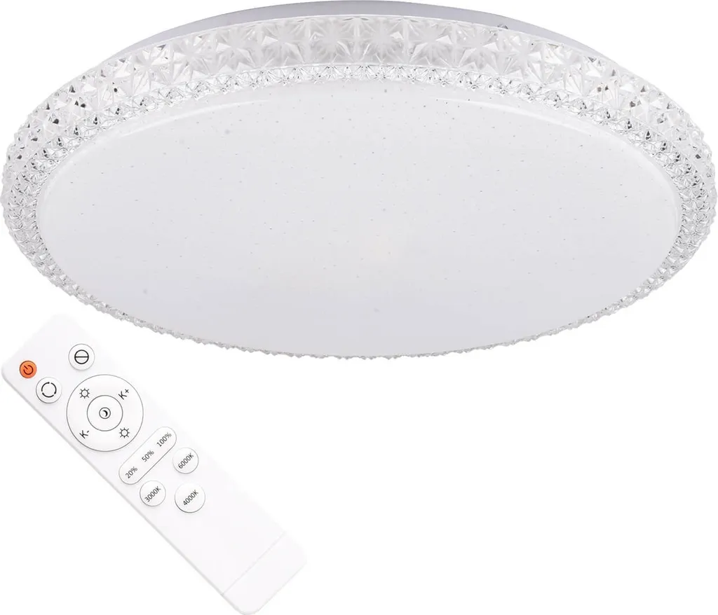 Plafonnier design IRINA Polux 310767, LED dimmable et télécommande IR - 8