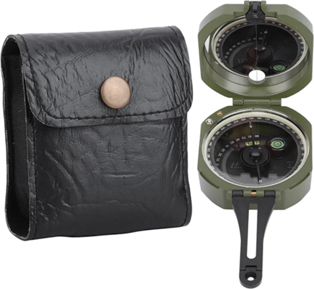 Boussole de géologie professionnelle fluorescente pour extérieur 80mm