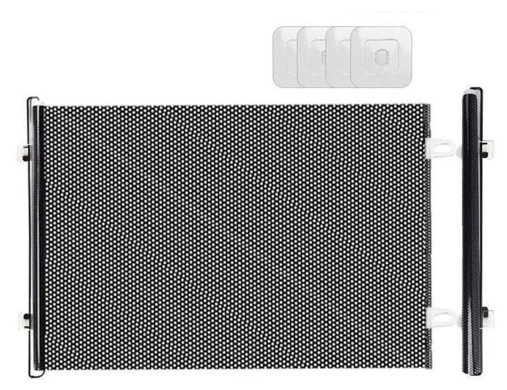 INF Einziehbares Haustiergitter ABS und PVC 125cm 50/58cm Höhe 5-teilig 58 cm