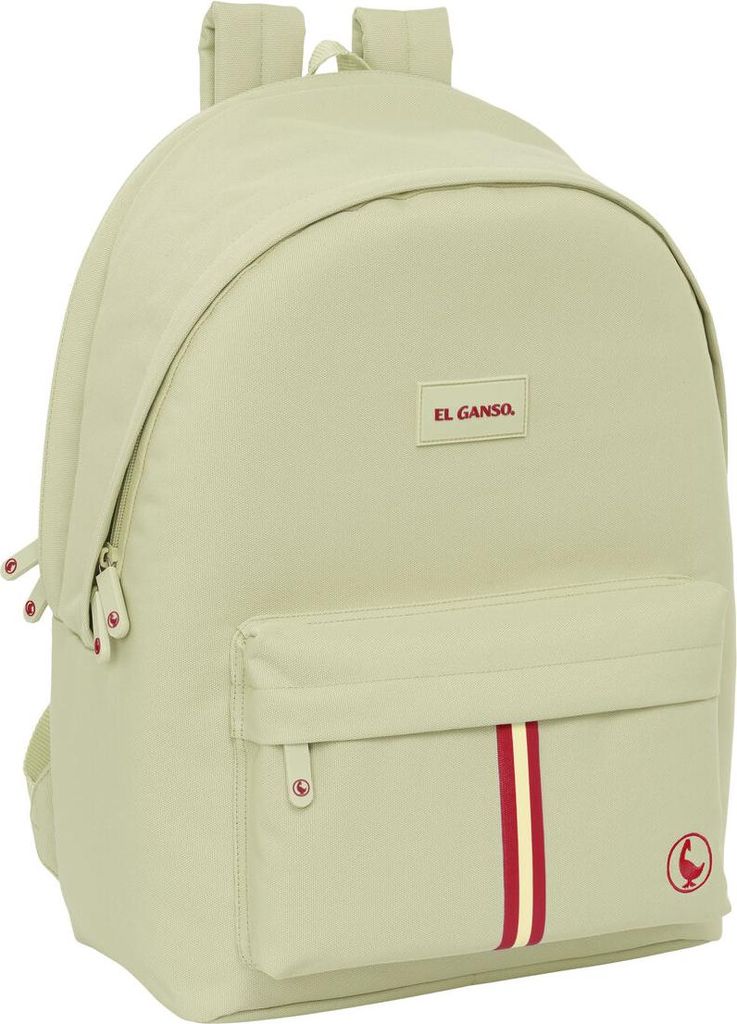 Laptop- und Tablet-Rucksack mit USB-Anschluss El Ganso Basics Beige