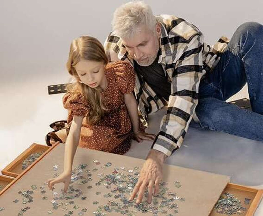 Triediaca podložka na puzzle so 4 zásuvkami 89x69cm Malatec Obrázok produktu 
