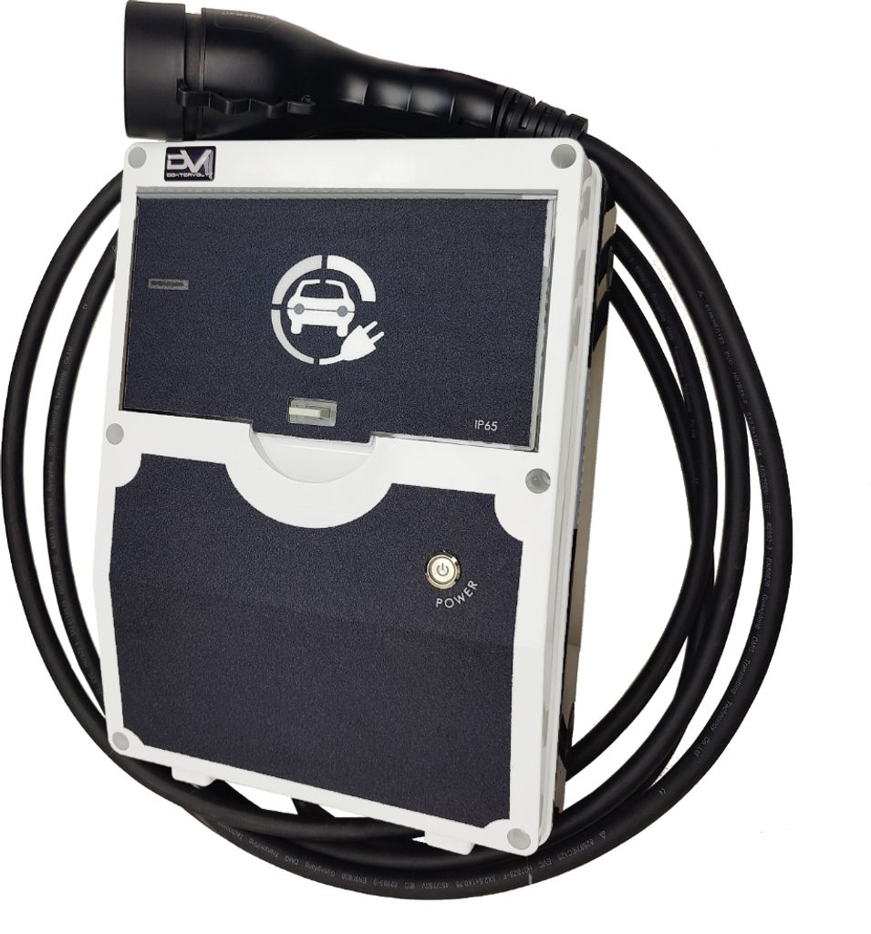 WALLBOX Ladegerät Home Ladestation 11 kW mit Typ 2 Ladekabel 5 Meter für Elektro- und Hybridfahrzeuge Doktorvolt