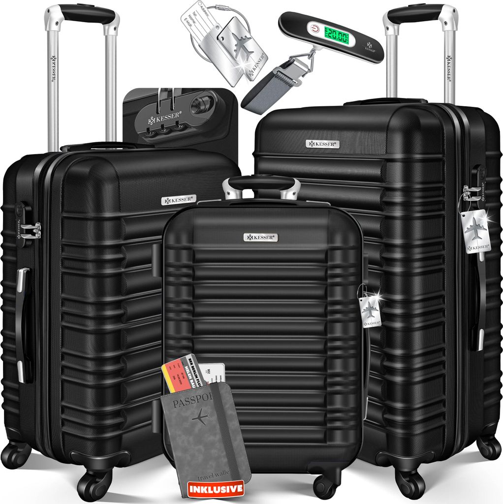 KESSER® 3tlg. Hartschalenkofferset Hartschalenkoffer Produktbild 
