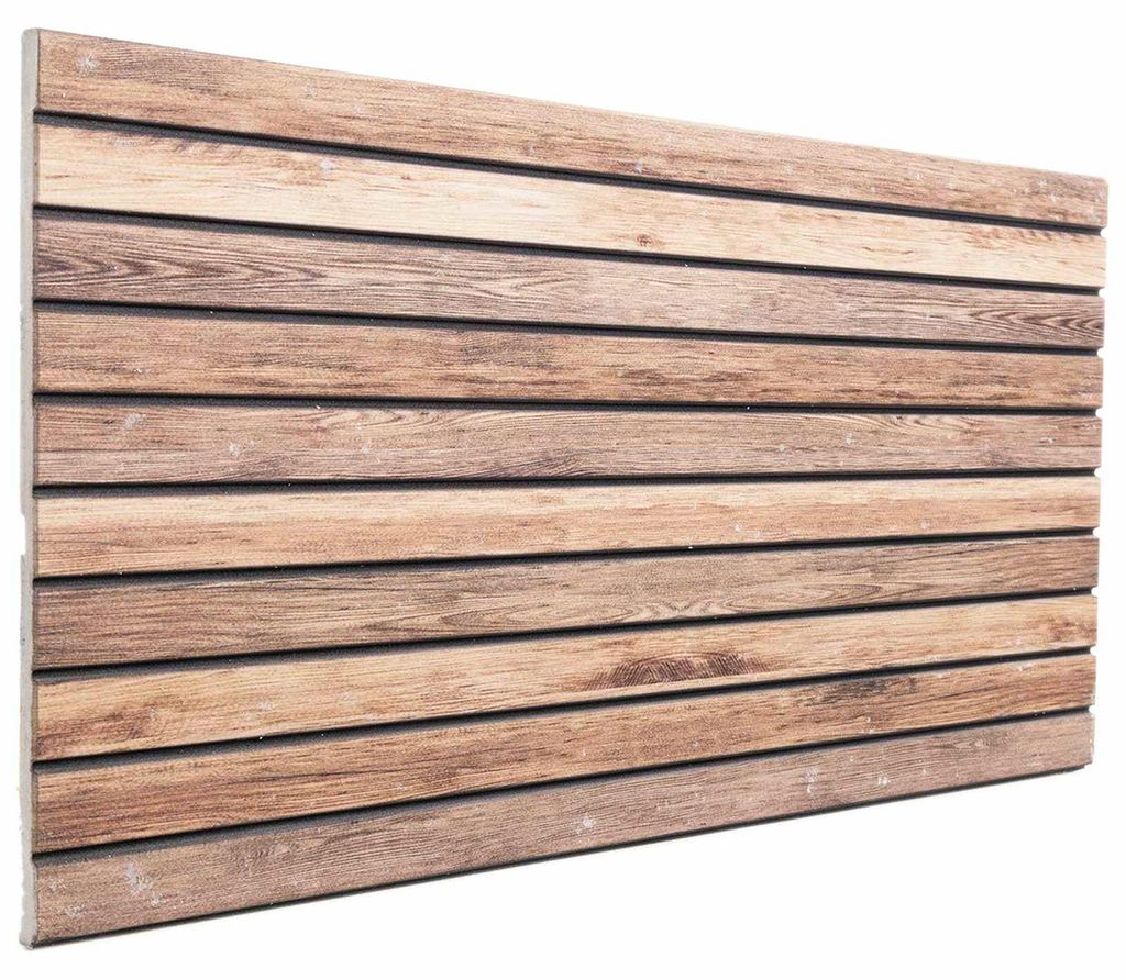 Wandpaneele 5 pcs Hellbraun 100 x 50 cm EPS-Schaum