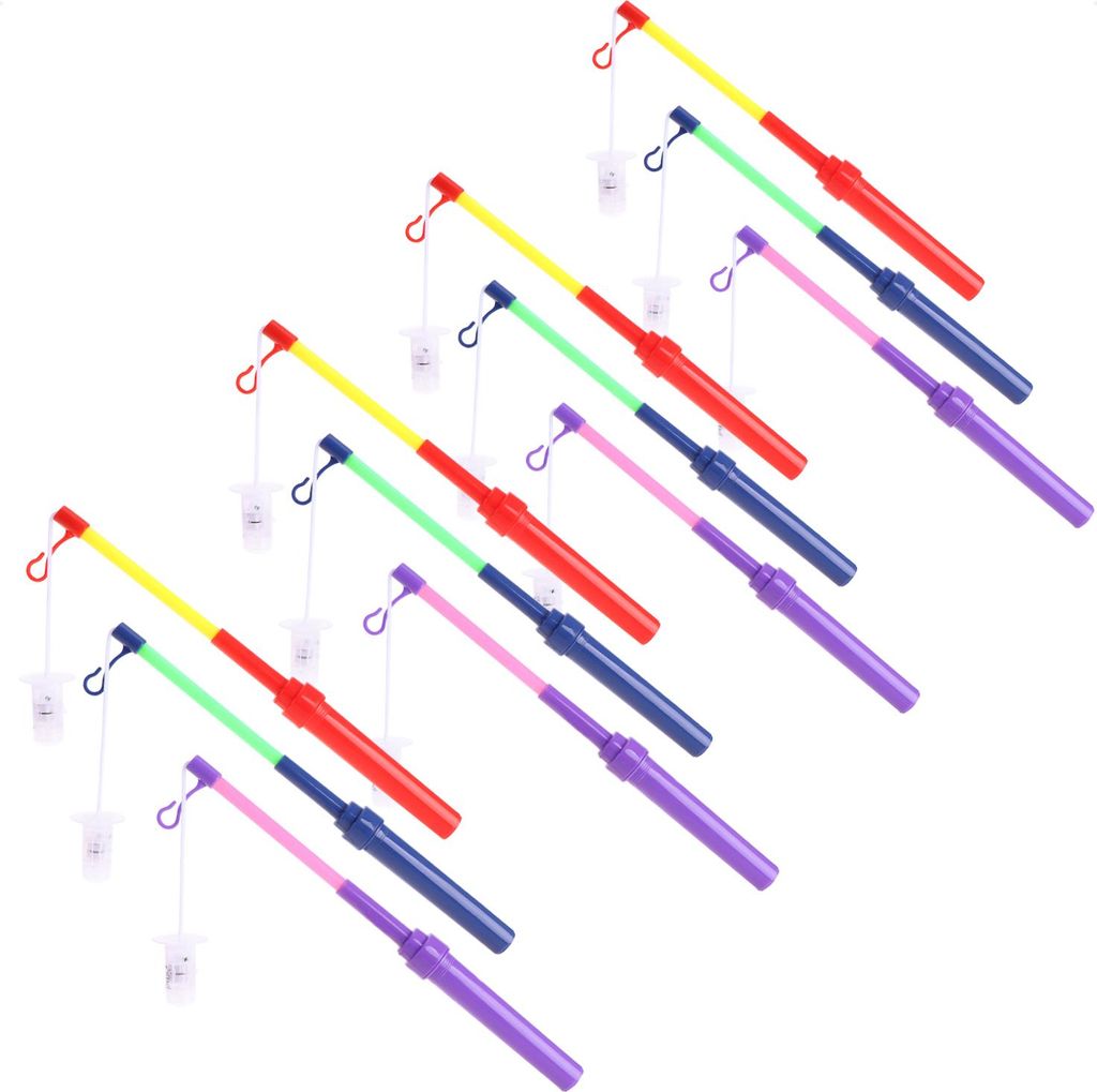 com-four® 12x LED- Laternenstab - batteriebetriebener Produktbild 