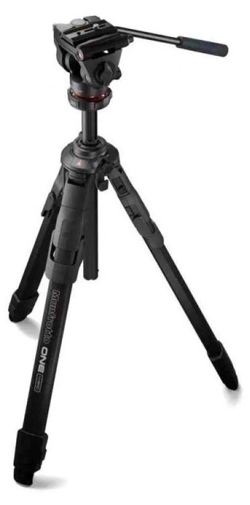 Manfrotto ONE Alu statief met 500X fluid hoofd, 3 Productafbeelding 