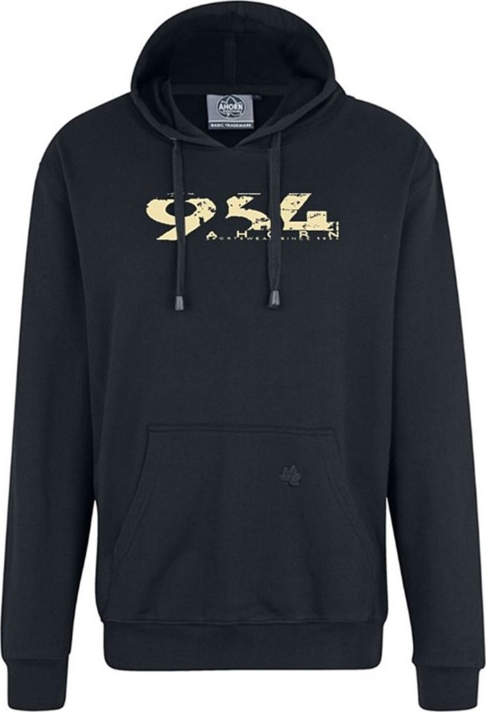 Übergrößen Kapuzen-Sweatshirt AHORN SPORTSWEAR 964 Ahorn beige Iron Grey 10XL