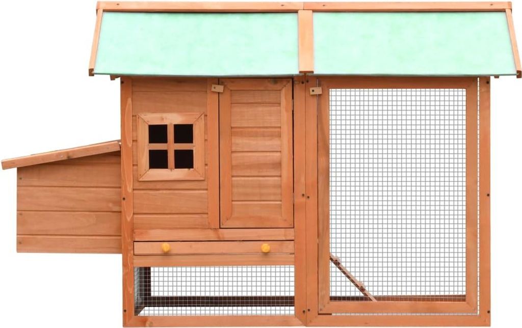 vidaXL Hühnerkäfig 170x81x110 cm Kiefernholz & Tannenholz