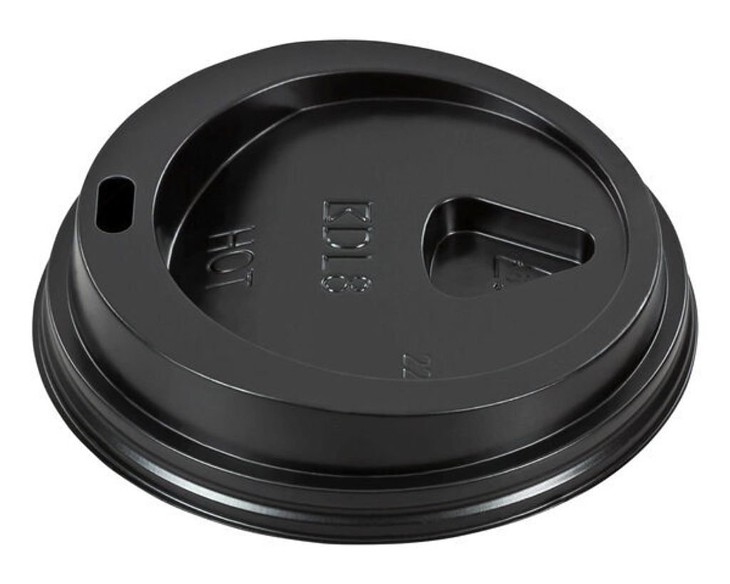 100x Domdeckel schwarz für Pappbecher - "Coffee to go" - Produktbild 