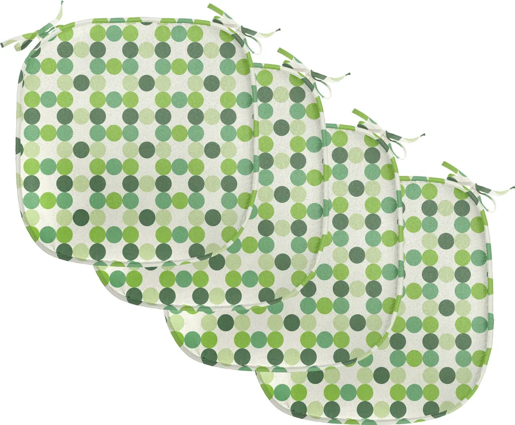 Offerta Set 4 Cuscini Sedie ABAKUHAUS 40x40 Verde - Alta Qualità
