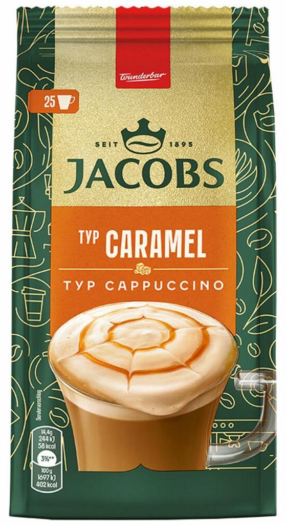 Jacobs Typ Caramel Cappuccino, Instantkaffee, löslicher Immagine del prodotto 