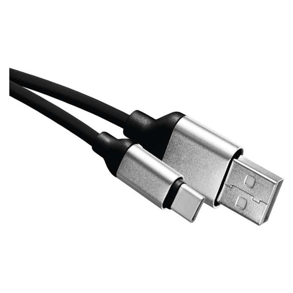 Kabel USB 2.0 A/M - C/M 1m czarny 71877 Zdjęcie produktu 