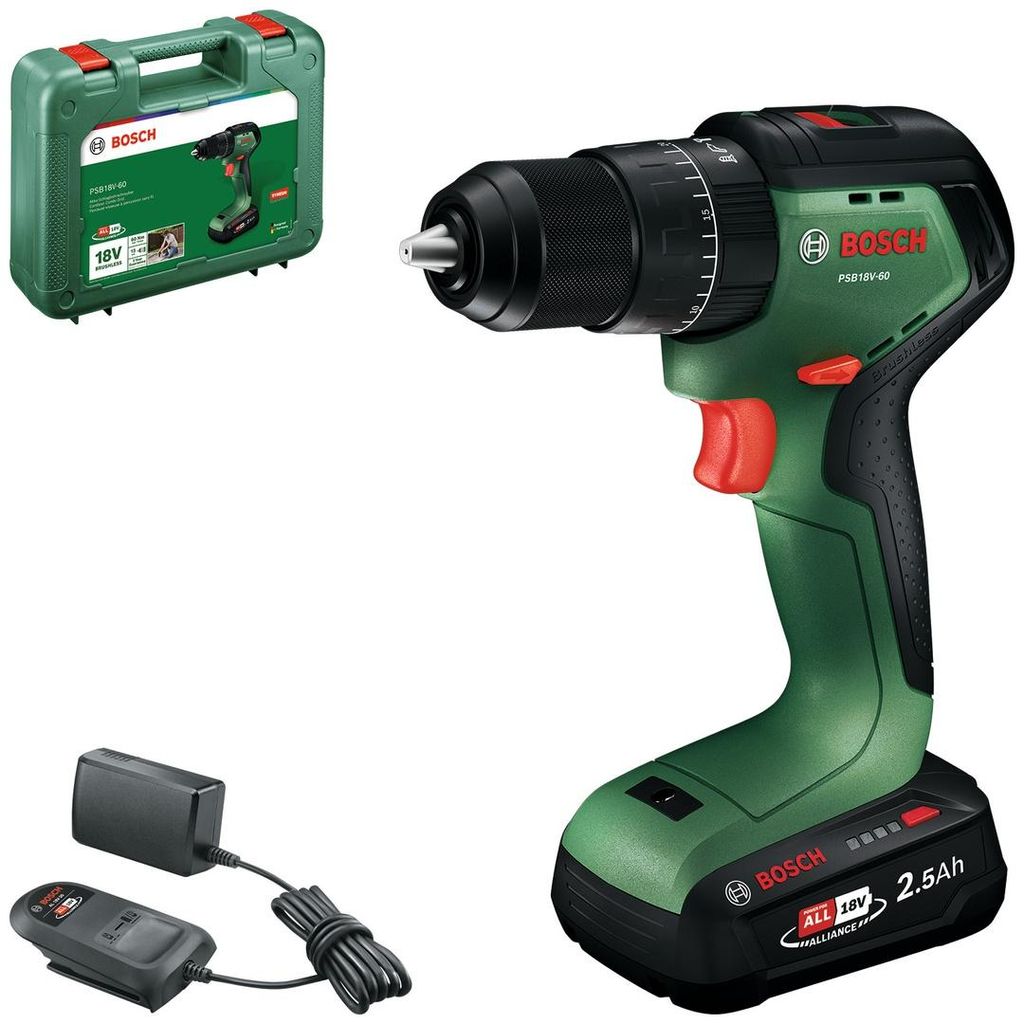 Perceuse-visseuse à percussion sans fil PSB18V-60, avec 1 Image du produit 