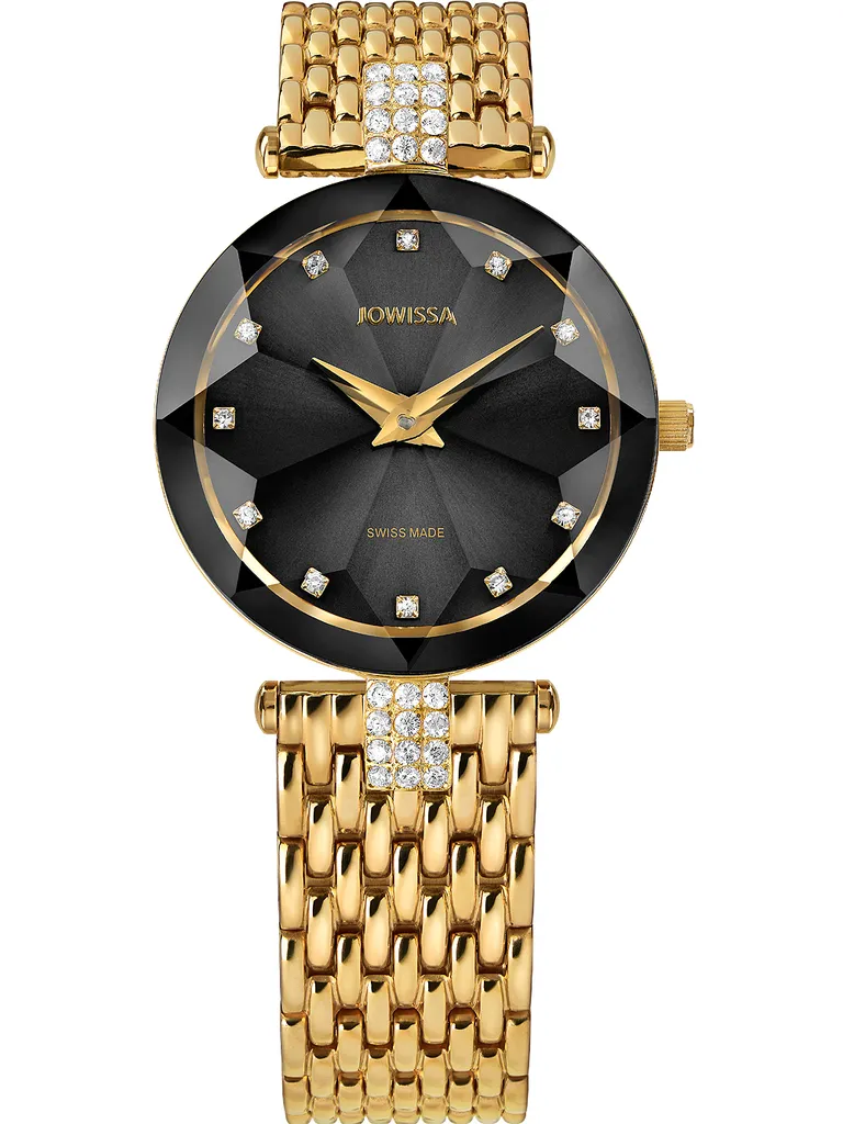 Montre Femme Jowissa J5.630.M Verre Taillé et Cadran Argenté Brillant