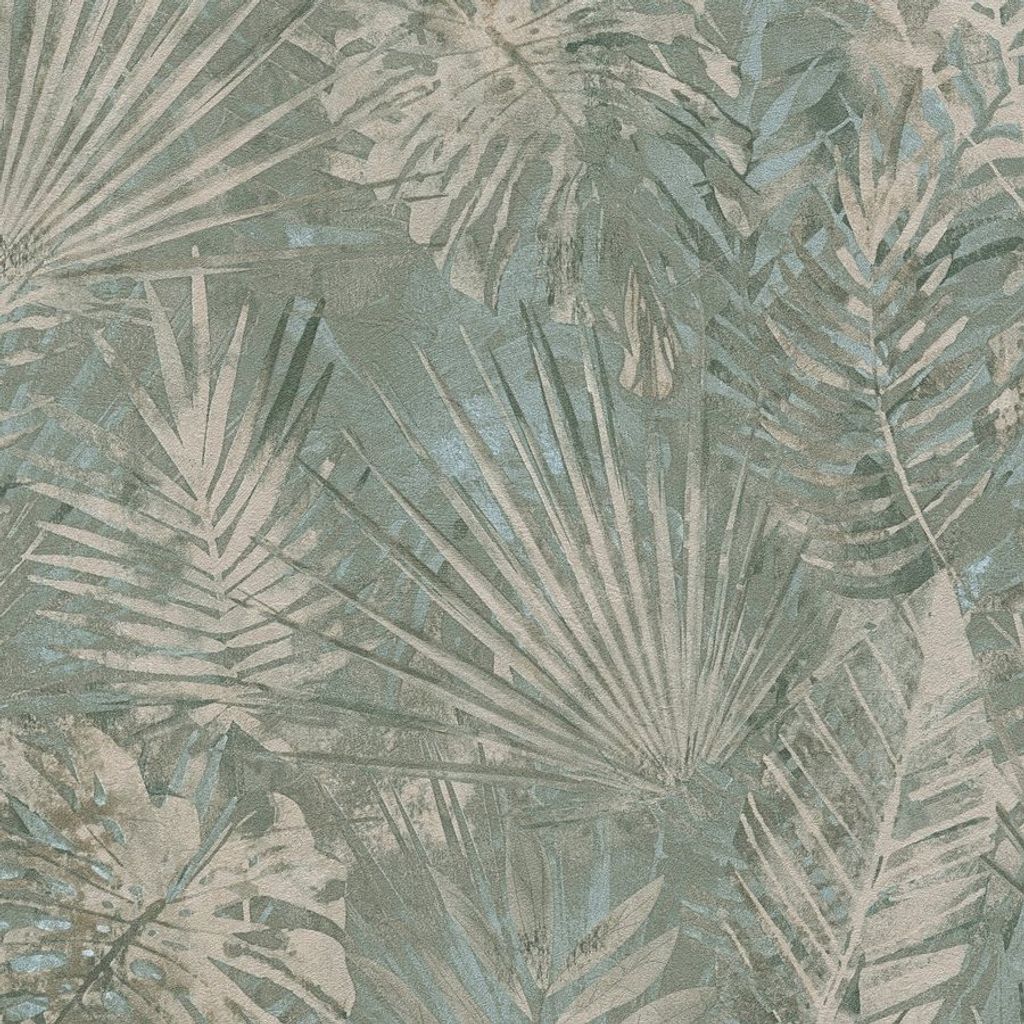 A.S. Creation | Natural Living | 386382 | Vliestapete | Botanisch | 10.05 x 0.53 m | Grün | Wohnzimmer | Flur | Büro | Küche | Wohnräume