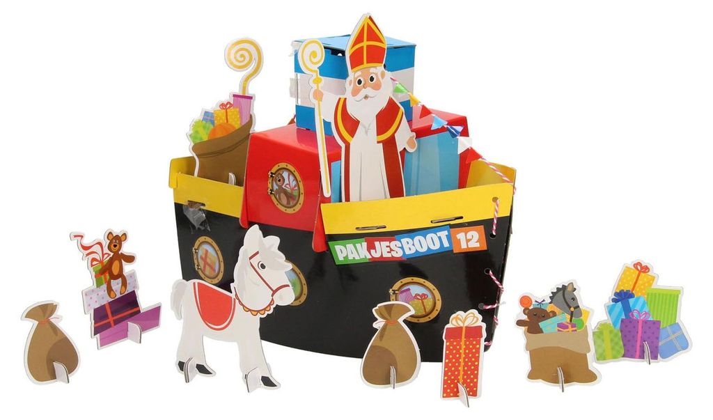 Sinterklaas Craft Set - Machen Sie Ihr eigenes Dampfschiff