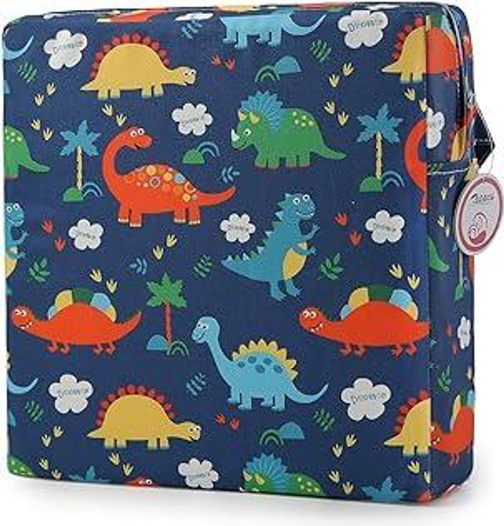 Zicac Sitzerhöhung Baby Tragbar Sitzkissen Cartoon Design für Kinder (Blau/L)