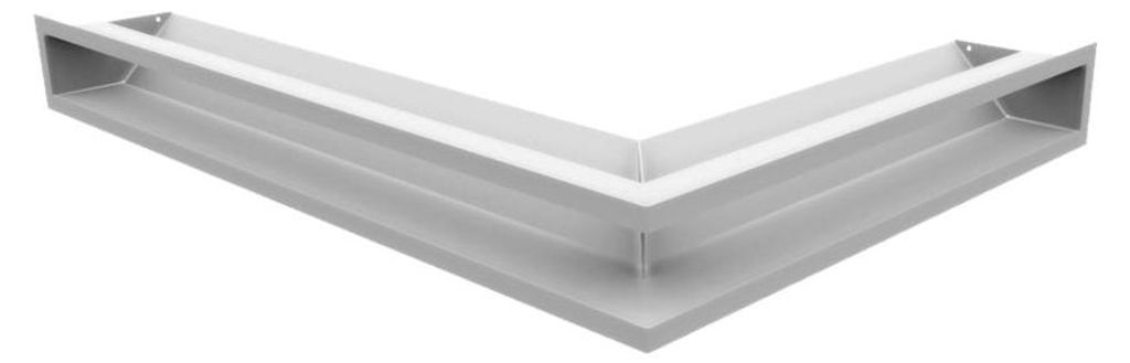 Kratki Eckluftleiste 45S links | 766x547 mm Winkel x 90 mm | weiß