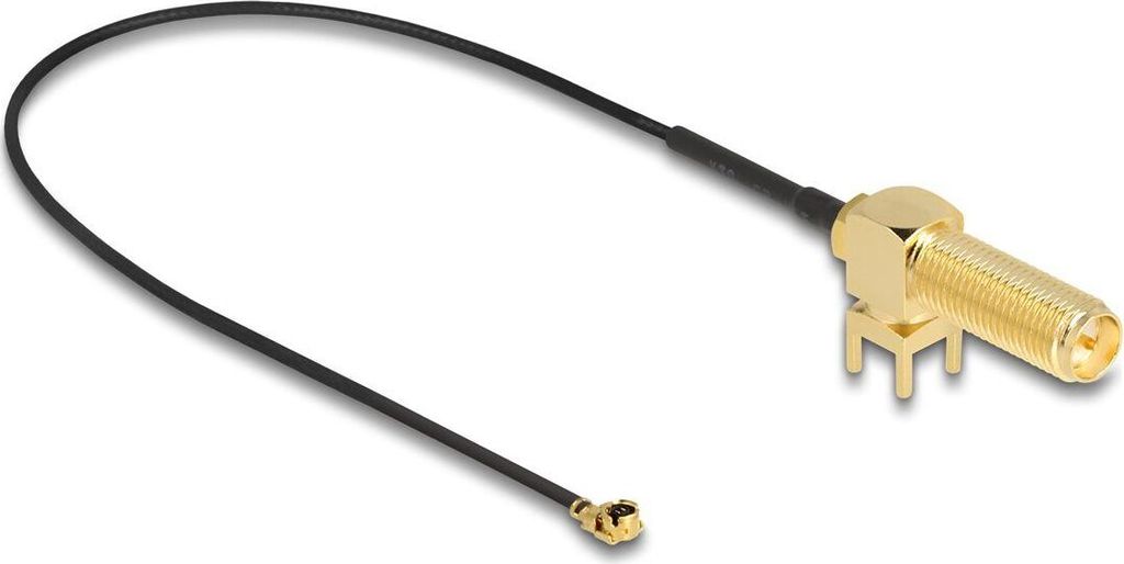 DELOCK Antennenkabel RP-SMA 90° PCB Buchse zu I-PEX