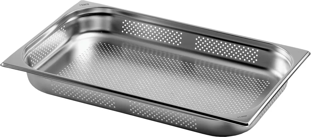 Bac GN 1/1 perforé inox 65 mm : fini l'eau stagnante en cuisine pro